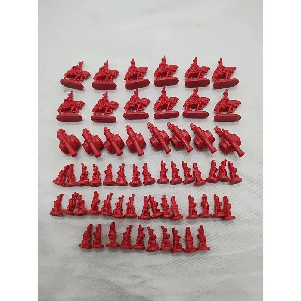 Set Of (6) Risk 1999 Player Pieces Rules And Territory Cards